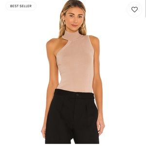 Luz Knit Top in Nude- super down